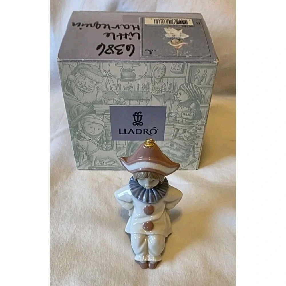 LLADRO 6386 LITTLE HARLEQUIN SANTA'S‎ WORKSHOP COLLECTION ORNAMENT - SPAIN